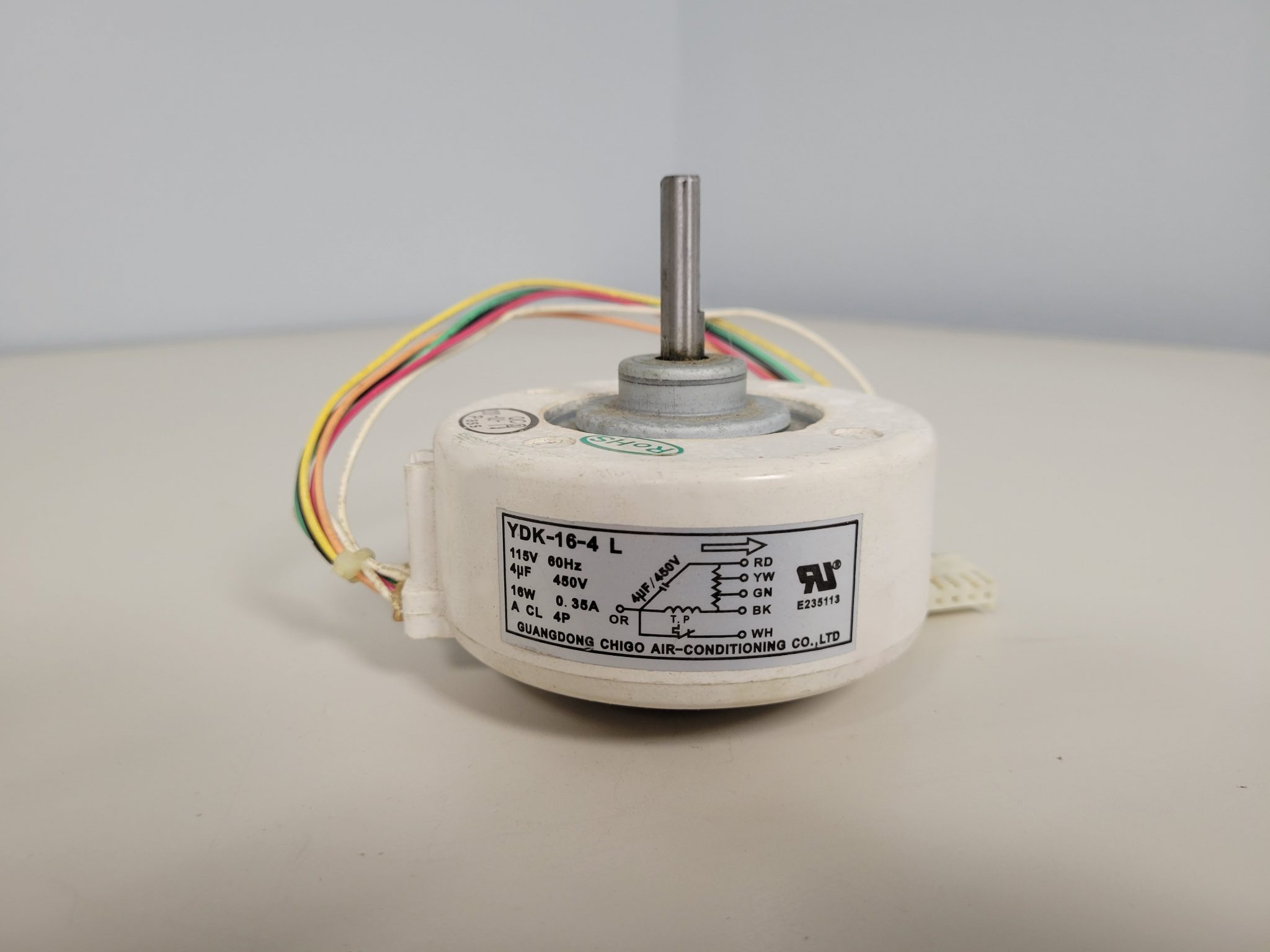 YDK-S-16F Fan Motor 220v 60Hz 16W 0.28A | rh newtons